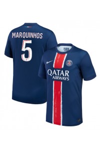 Paris Saint-Germain Marquinhos #5 Fotballdrakt Hjemme Klær 2024-25 Korte ermer